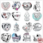 Подвеска-Шарм Крылья в бутылке из серебра 2022 пробы для браслетов Pandora