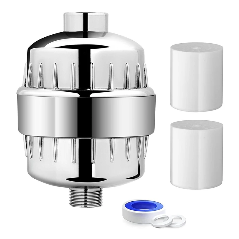 

Shower Filter Water Filter Shower For Hard Water Shower Water Filter With 2 Replaceable Filter Cartridges