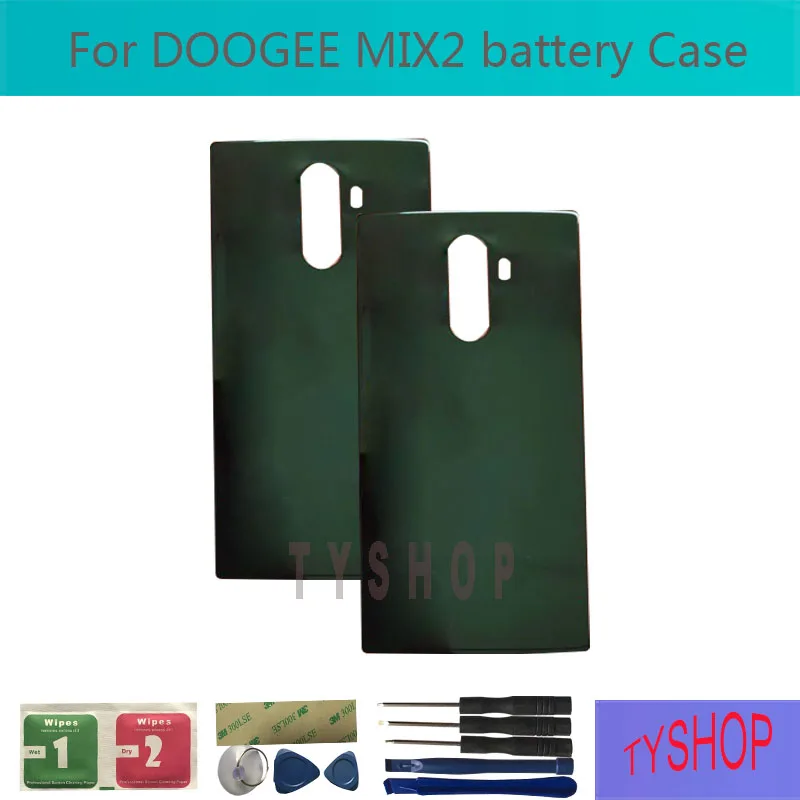 2 шт./лот Новинка для батарейного отсека DOOGEE Mix задняя крышка Стекло Замена с