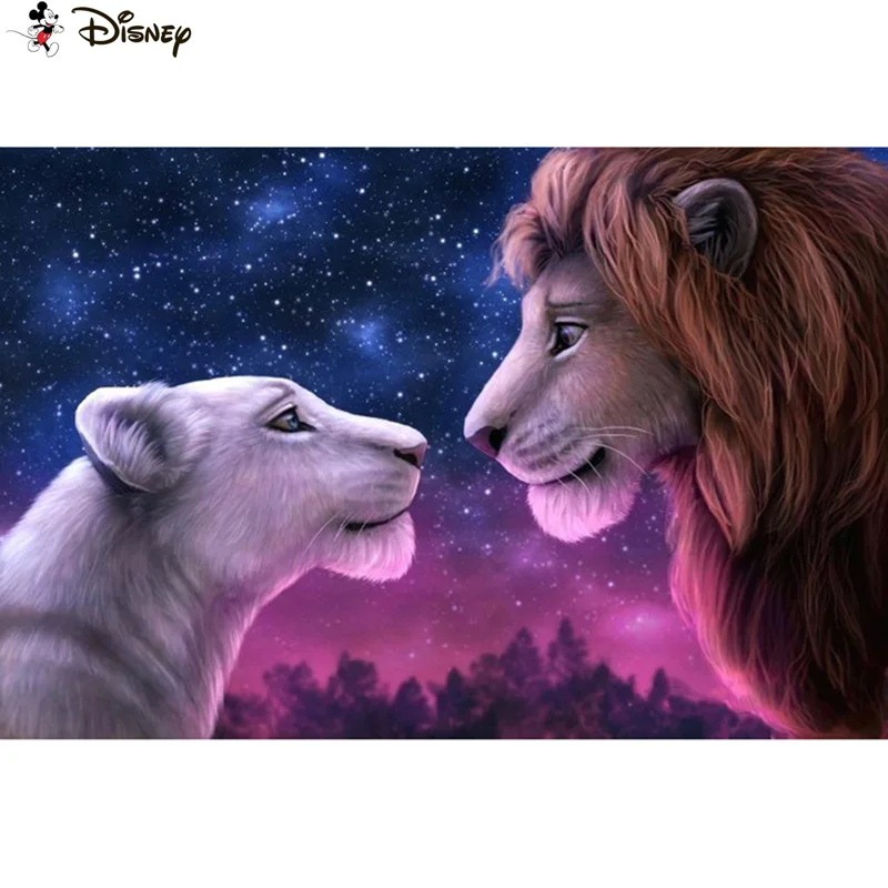 

Алмазная 5D картина «Король льва» Disney, полноразмерная вышивка «мультяшный король», картина стразы, домашний декор ручной работы