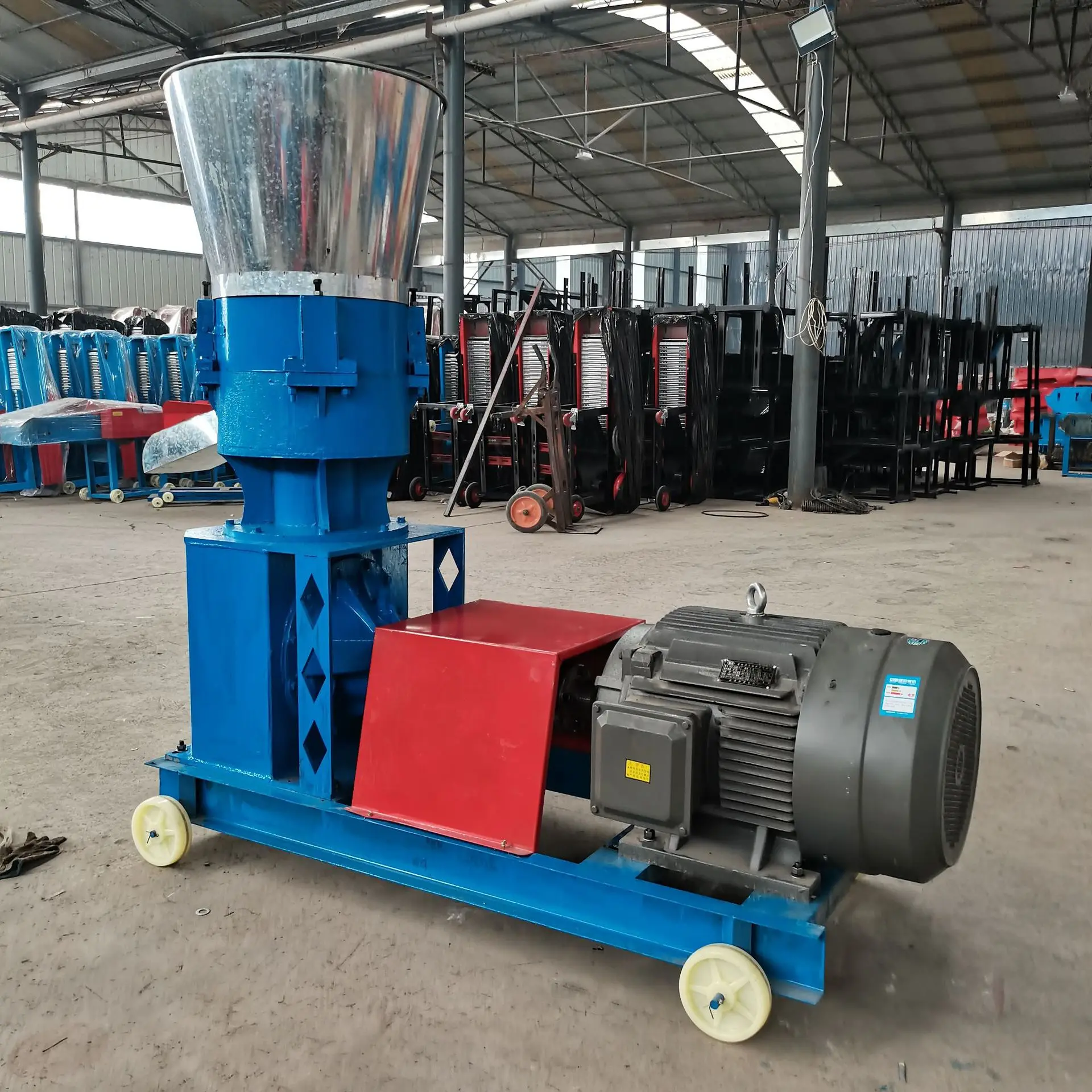 Liyang HY 100-1500 кг/ч роликовая Поворотная машина для производства древесных гранул