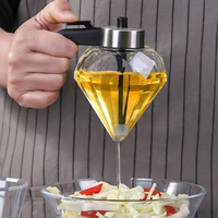kitchen olive oil bottle portable herb spice tools leak oiler bbq diamond glass bottle spice jar home supplies