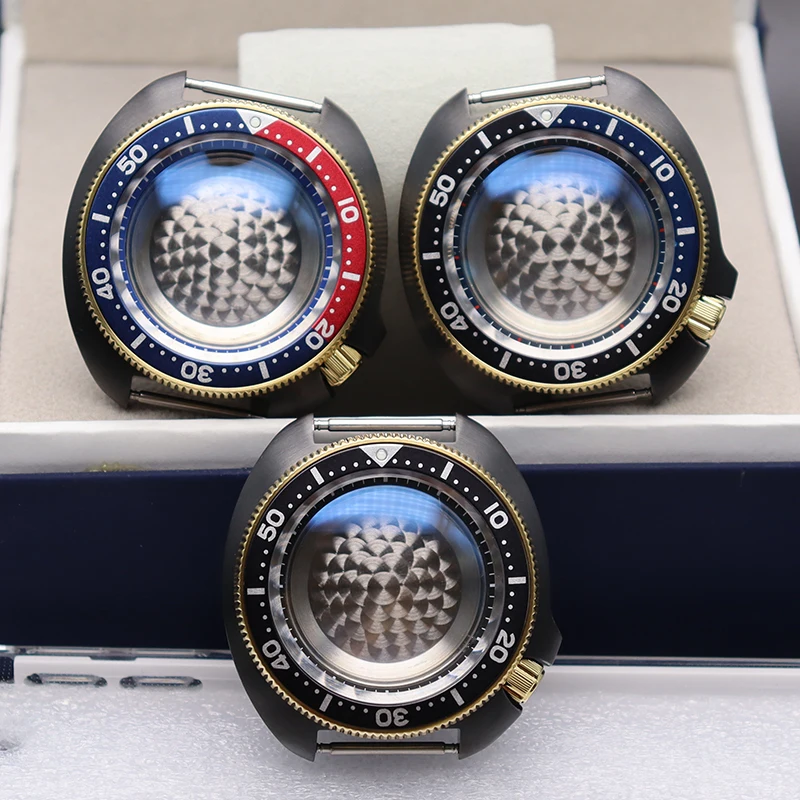 44mm Case Mod SKX 6105 Tuna Samurai Men's Watches Parts Sapphire Glass For Seiko NH35 NH36 SKX007 SKX013 Movement 28.5mm Dial