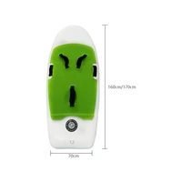 hydrofoil surfing white with green oval type go with diamond shape surfboard taction pad hydrofoil board