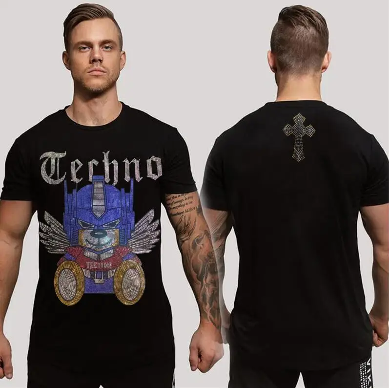 

2023 Designer Rhinestone T-shrit Wholesale brand designer top drop ship