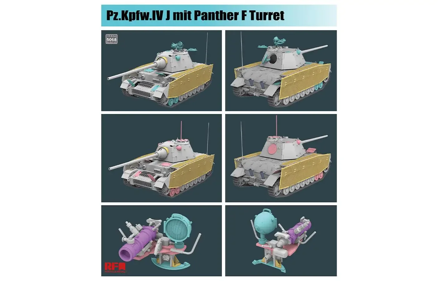 Фото RYEFIELD RM-5068 Pz.Kpfw.IV J mit Panther F Turret №3