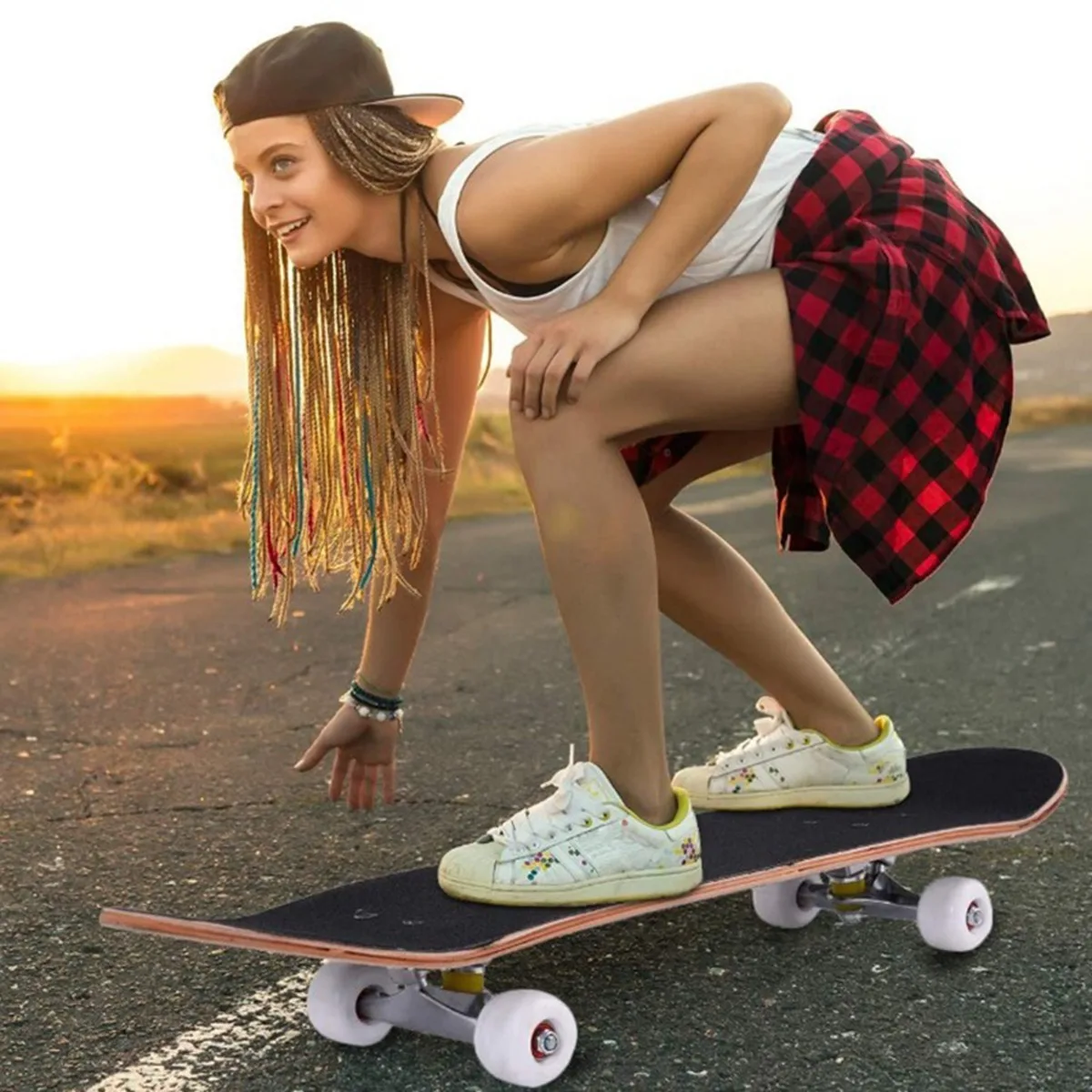 STRIKATE 4 шт./компл. 60X45 мм колеса для скейтборда Cruiser из искусственной кожи длинные