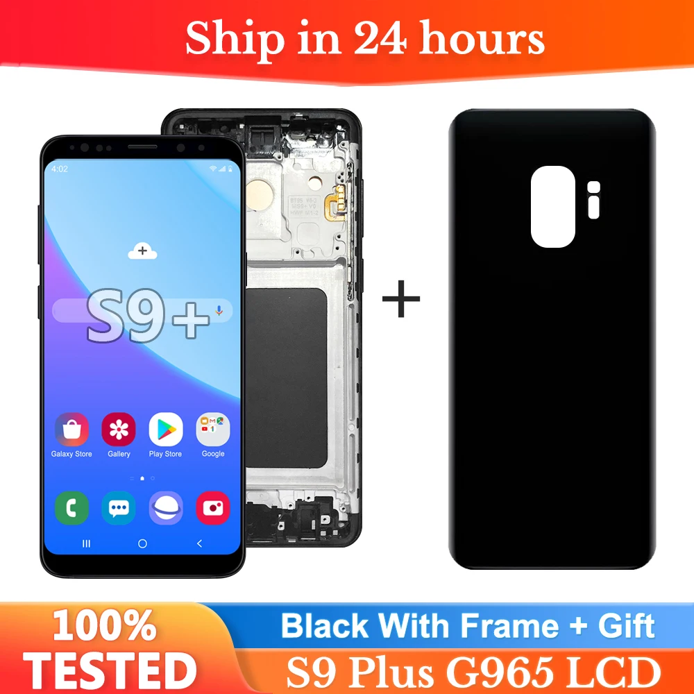 High Quality Replacement for SAMSUNG Galaxy S9 Plus LCD display Touch Screen Digitizer with Frame For Samsung S9+ lcd G965 G9650