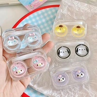cute cosmetic contact box kawaii sanrioed anime kawaii kuromi cinnamoroll my melody contact lens case girls contact lens gift
