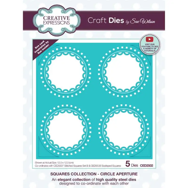 

Square Collection Circle Metal Cutting Dies for DIY Scrapbooking Crafts Dies Cut Maker Photo Album Template Handmade Decoration
