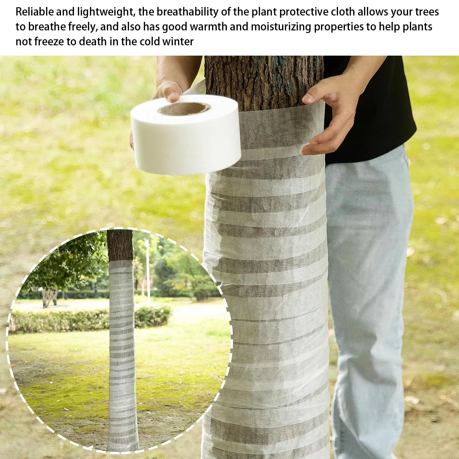 ZK20 Tree Wrap Надежная легкая дышащая защитная повязка для растений сохранения тепла