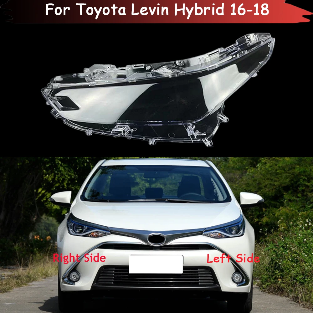 Car Headlight Cover Headlamp Lampshade Lampcover Head Lamp Light Covers Shell Glass Masks For Toyota Levin Hybrid 2016 2017 2018