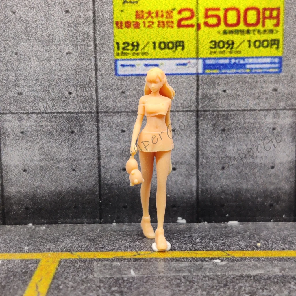 

Модель 1/64 в масштабе 1/43 ResinA Girl с железной штангой и неокрашенной миниатюрной Диона bearuncolor S014