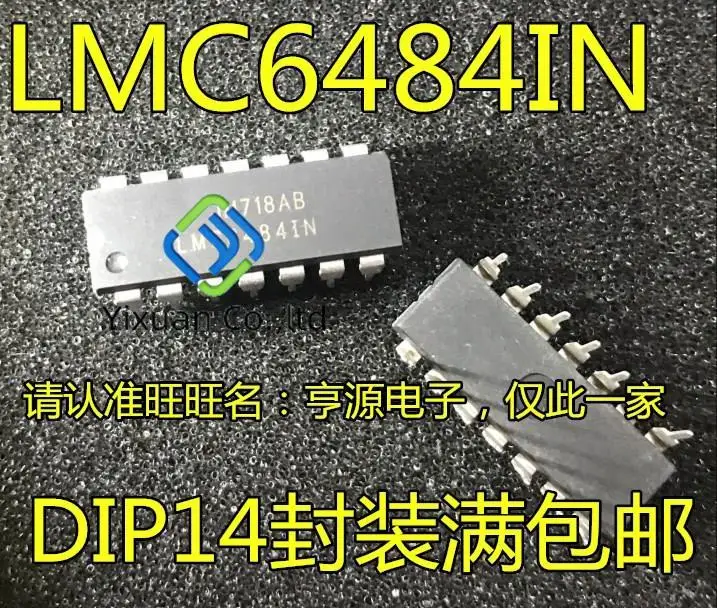 10pcs original new LMC6484 LMC6484IN LMC64841N DIP-14 Operational Amplifier