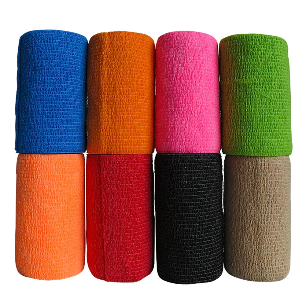 

Bandages Cohesive Tape Easy Tear Excellent Support Non-woven Fabric Soft 30g/roll 4.5m*10cm 8 Rolls Dog Pets Horse