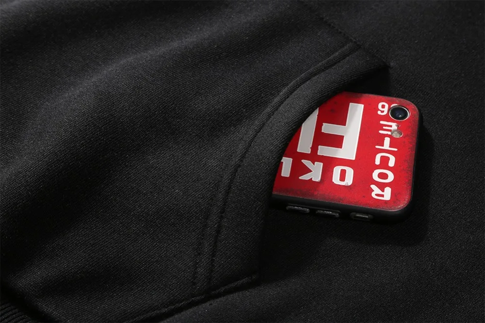 Толстовка мужская демисезонная из хлопка с флисовой подкладкой S-2XL