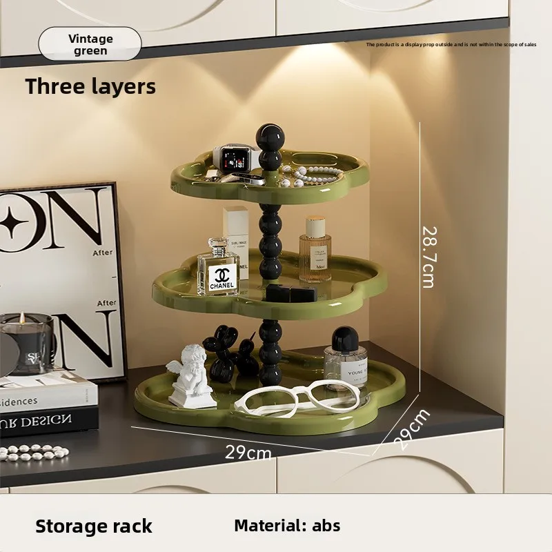 

Многоуровневая подставка для торта в винтажном стиле — поднос для десерта в стиле ретро с дизайном клевера, элегантная тарелка с фруктами и настольный органайзер