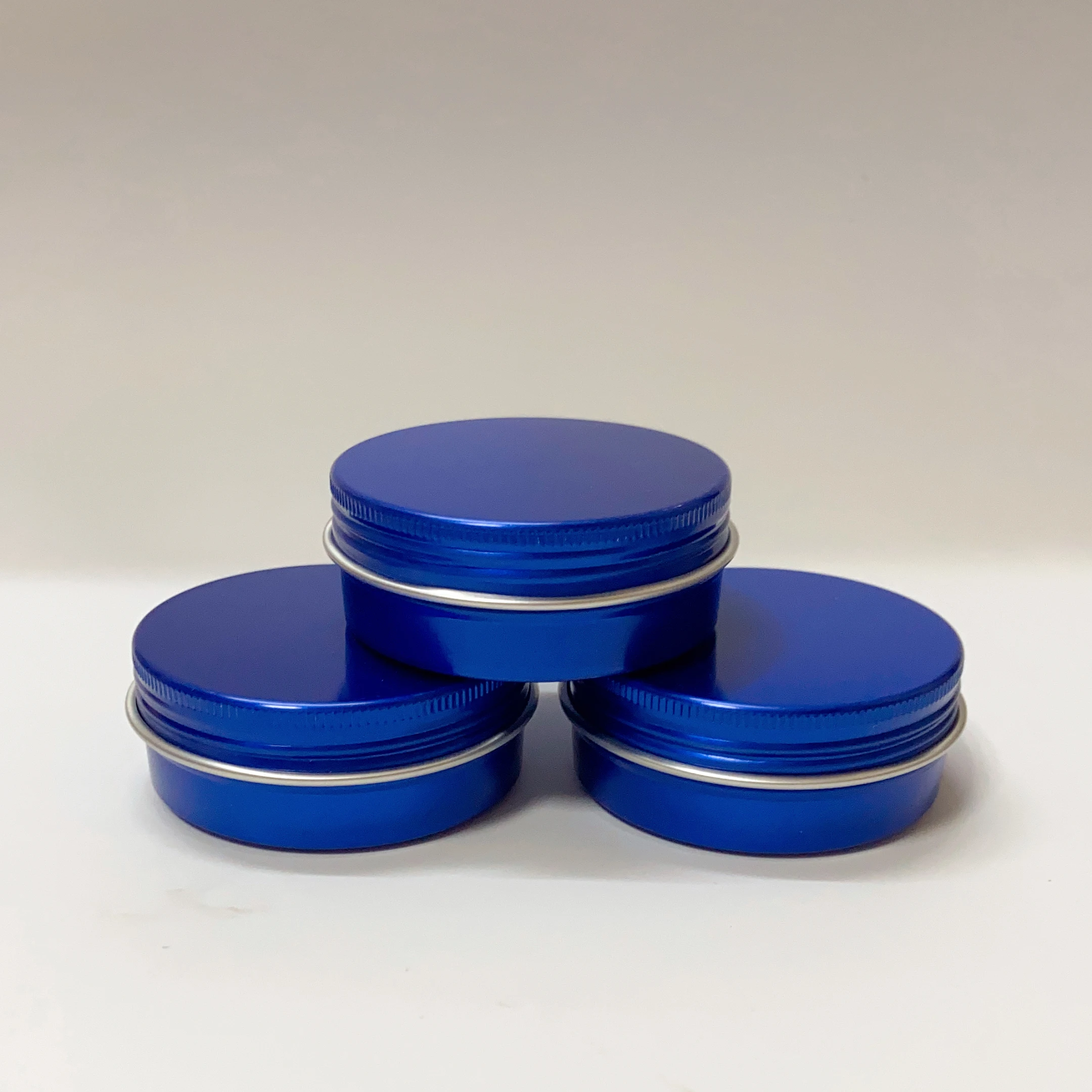 50 шт. голубые пустые косметические контейнеры для теней 60 г