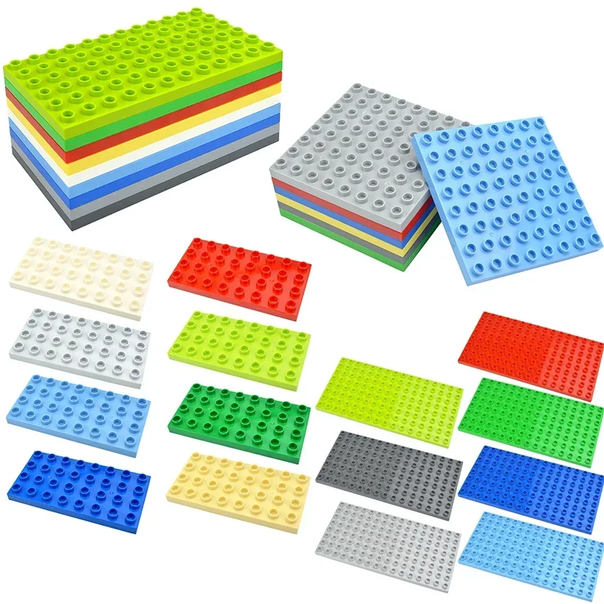 Кирпич большого размера красочная объемная двухсторонняя опорная пластина 8x8 4x8