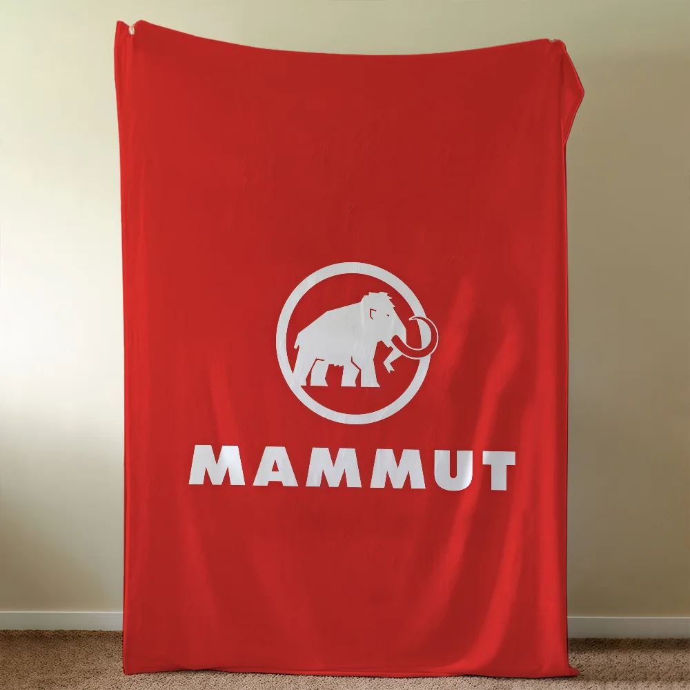 Фото Плед с логотипом M-MAMMUTS, мягкий, теплый, пушистый, для детей, для кровати, дивана, автомобиля, колыбели №2