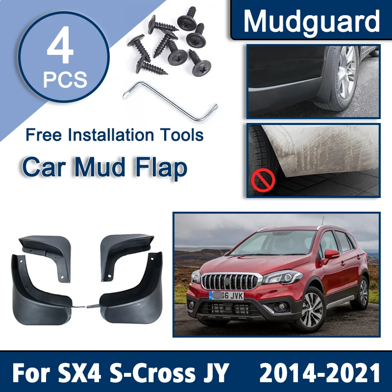 4 шт. аксессуары для Suzuki Chevrolet SX4 S-Cross 2018-2023 брызговик передние и задние крылья