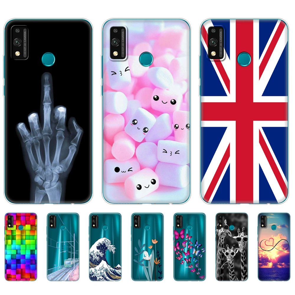 Чехол для honor 9x lite силиконовая Мягкая задняя крышка из ТПУ телефона huawei Honor 9X чехол