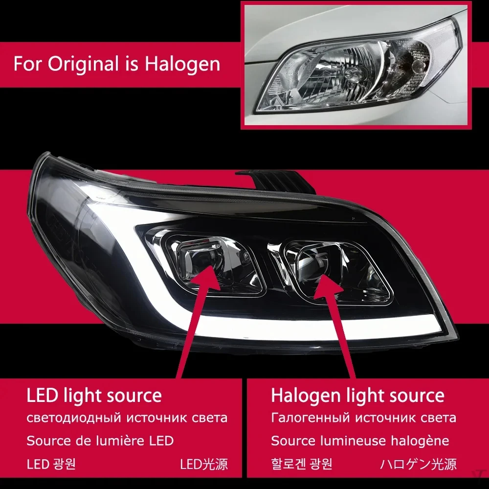 

Передняя фара AKD для Chevrolet Aveo фары 2004-2018 Lova светодиодная фара Nexia LED DRL Hid Bi Xenon Beam аксессуары в сборе