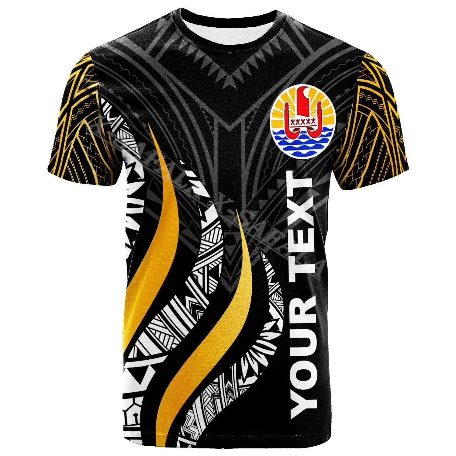 

Tahiti Polynesian Tribal Tattoo France 3D Printed Summer Casual T-shirt Short Sleeved Sportswear Top Cool Men Women Clothing