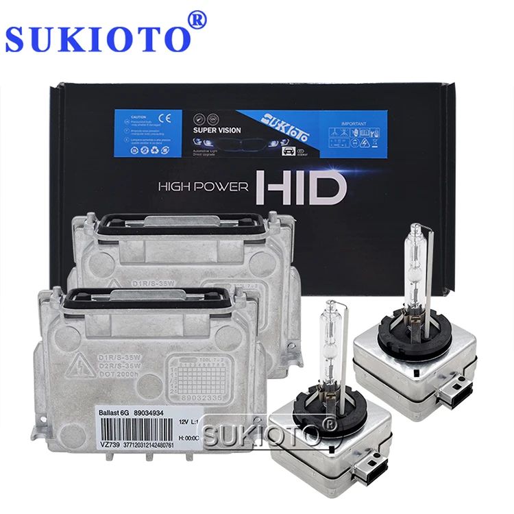 

SUKIOTO OEM D1S Ballast Xenon Kit D3S 6G HID Headlight Ballast 89034934 4L0907391 35W D1S 4300K 6000K 8000K Auto Car Light Kit