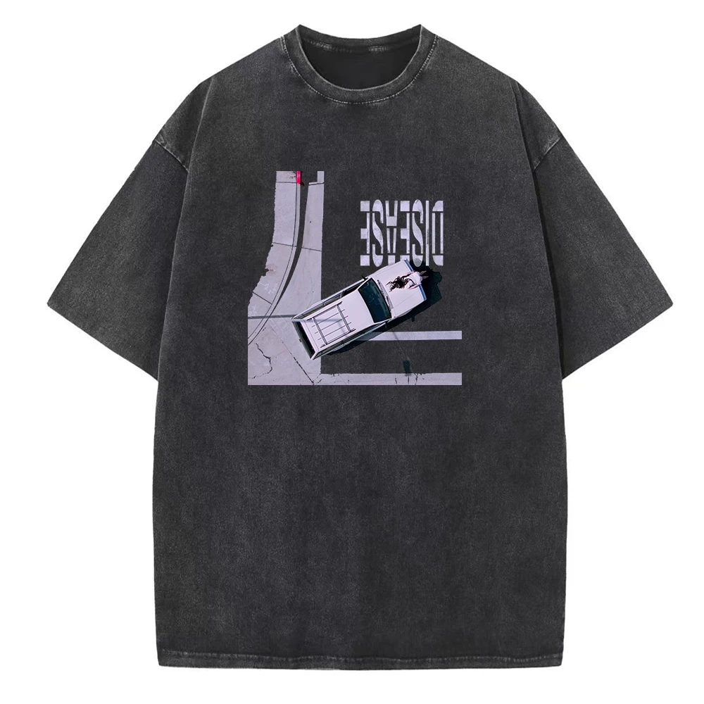 Винтажные летние хлопковые футболки унисекс с круглым вырезом и короткими