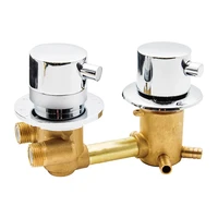 thermostatic shower faucets 234ways outlet 10cm 12 5cm intubation brass mixing valve tap temperature mixer control bathroom