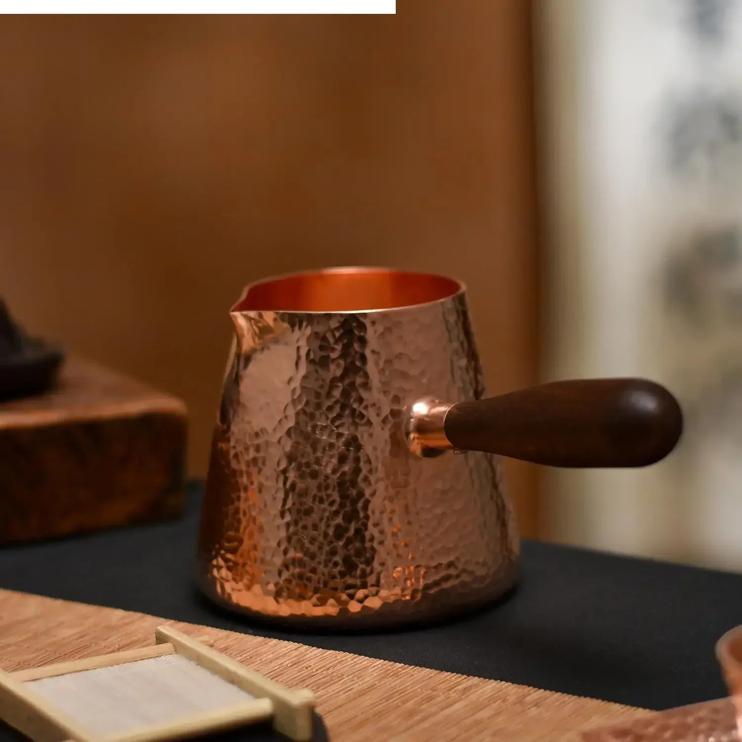 Чашка для чая из чистой меди утолщенный чайный сервиз ручной работы морской