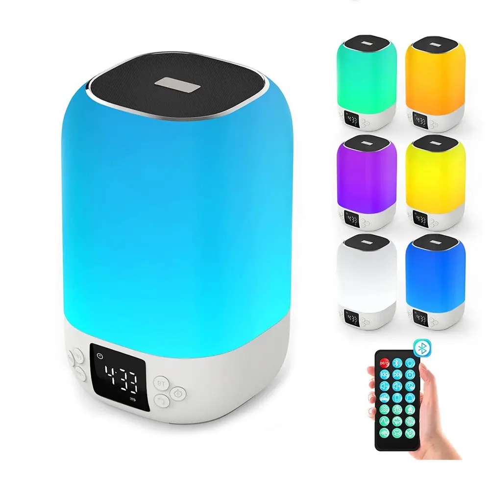 

Bluetooth-динамик с функцией ночной подсветки, будильник, звуковой аппарат с белым шумом, идеи подарков для девочек/мальчиков-подростков
