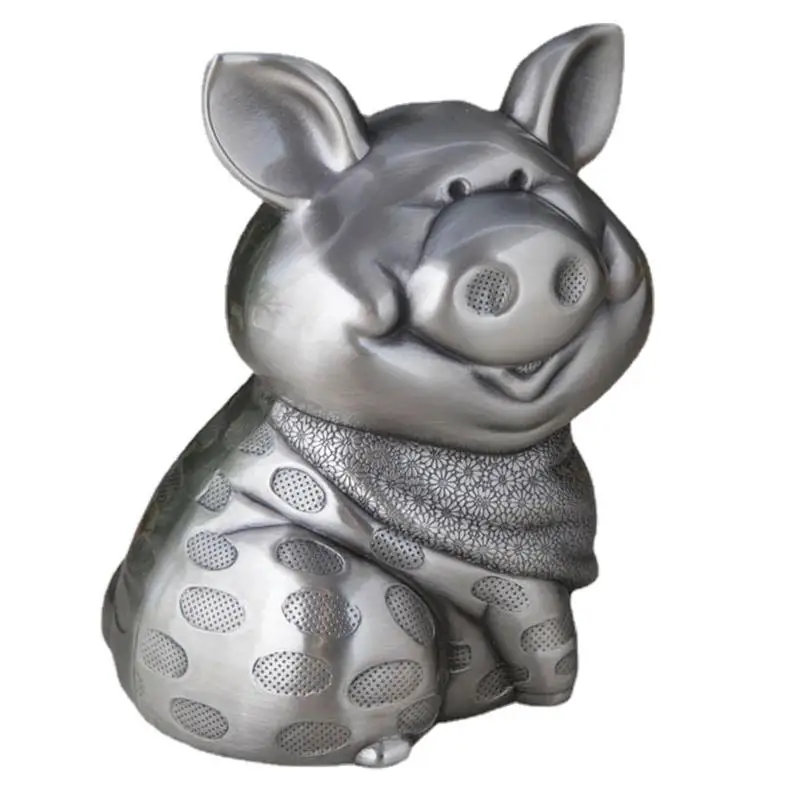 

Детский банк для денег, серебристый банк для свиньи, банка для денег, статуя года свиньи, металлическая банка для денег, игрушки для экономии...