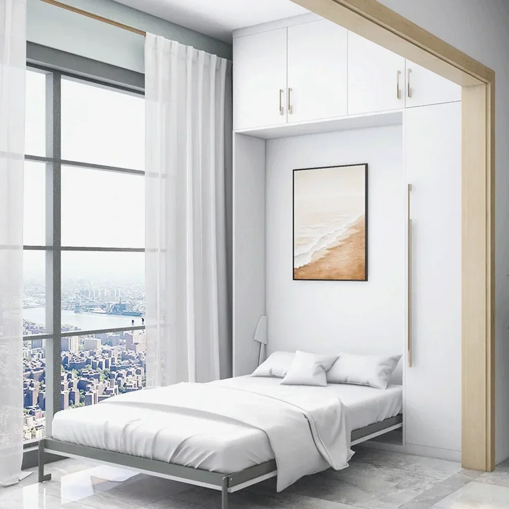 Изготовленная на заказ современная скрытая кровать экономия места складная