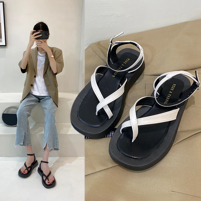 

Women Sandals Outerwear Casual Sandals Ladies Summer Beach Sandals Fashion Korean version Sponge Cake Roman Shoes women's