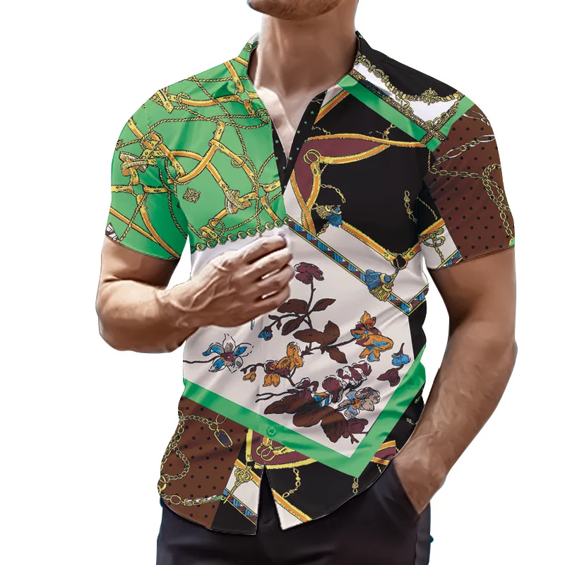

Summer Motorcycle T-shirt Trend Men's Motorcycle Clothing 3d Printing Vintage Short-sleeved Old Man T-shirt Fashionable And Hand
