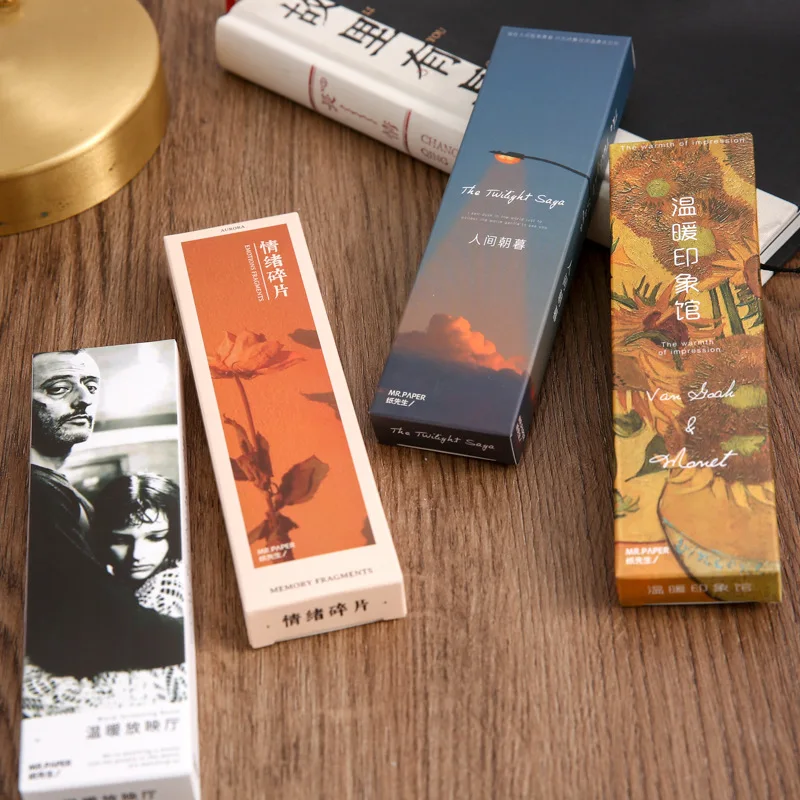 

30 Pcs/1 Lot Warm Series Paper Bookmarks Bookmarks For Books/Share/Book Markers/Tab For Books/Stationery