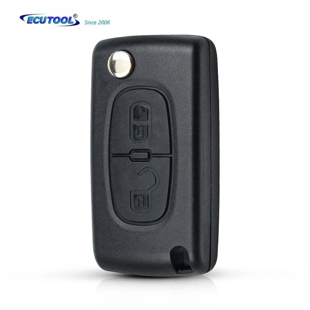 

For Peugeot 306 407 807 Partner VA2 Blade CE0523 2 Button Flip Folding Key Shell Remote Key Shell Case Cover