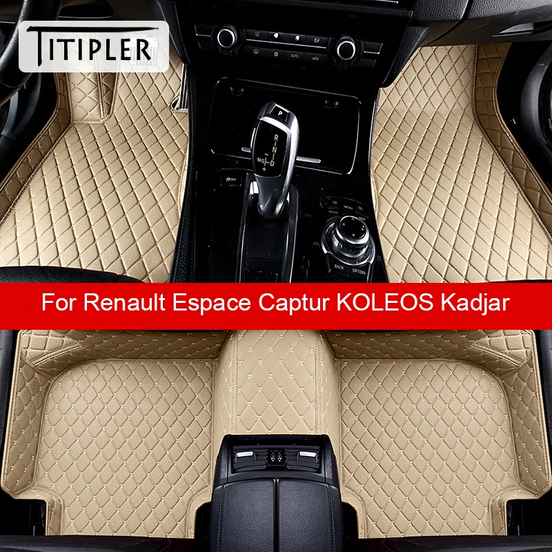 

Автомобильные коврики для Renault Espace Captur KOLEOS Kadjar Foot Coche, аксессуары, коврики