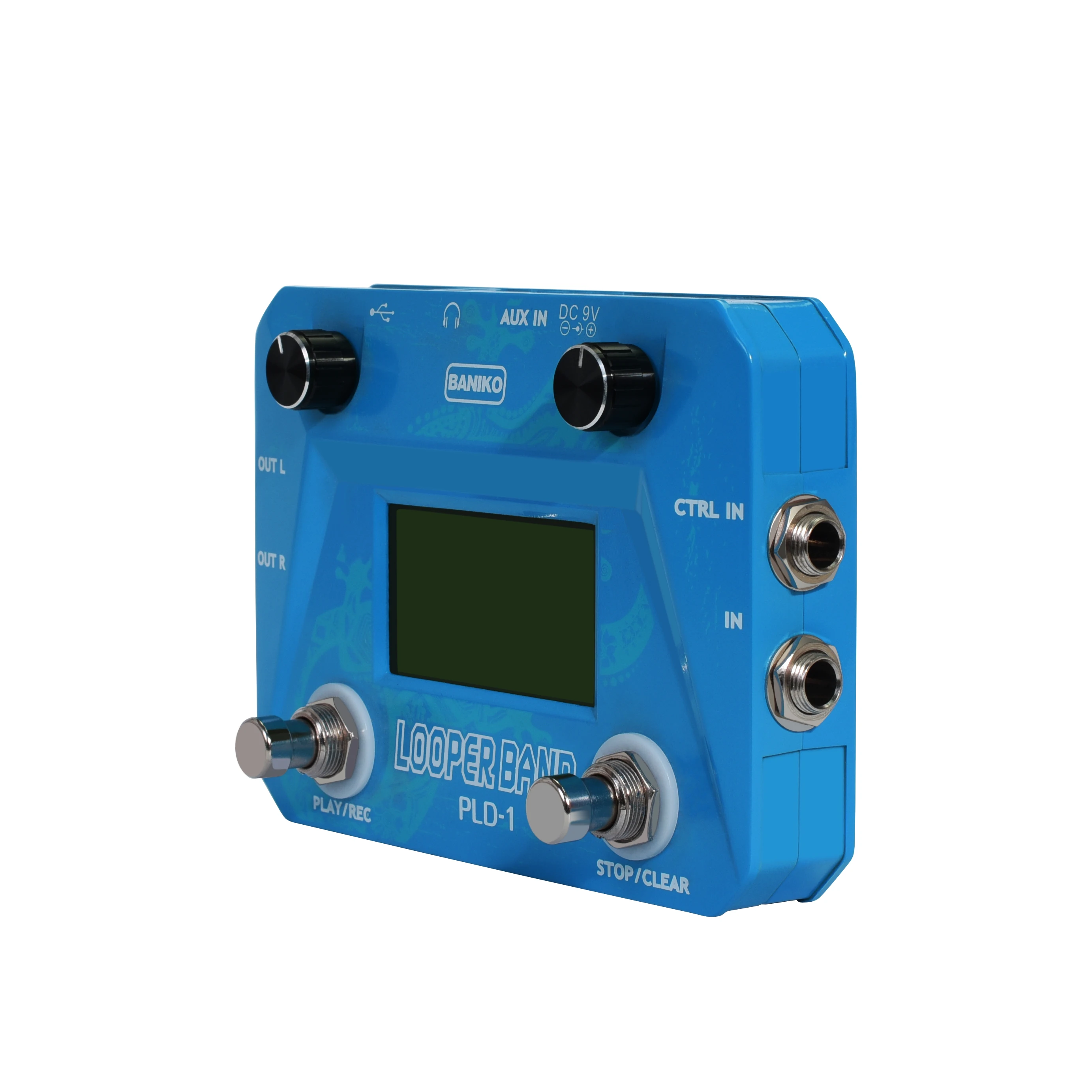 Baniko LBL-01 Guitar Beat Loop Pedals Drum Looper Machine 40 Drums Rhythm 50min Looper Recording Time Footswith Freely Included