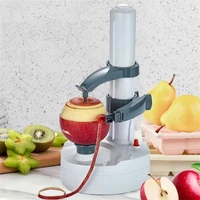 electric spiral apple peeler cutter slicer fruit automatic battery operated peeler machine home kitchen tools accessories