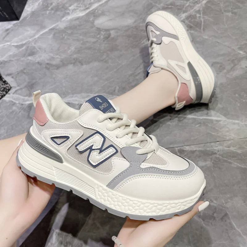 Женские кроссовки с сетчатым верхом повседневная обувь на платформе