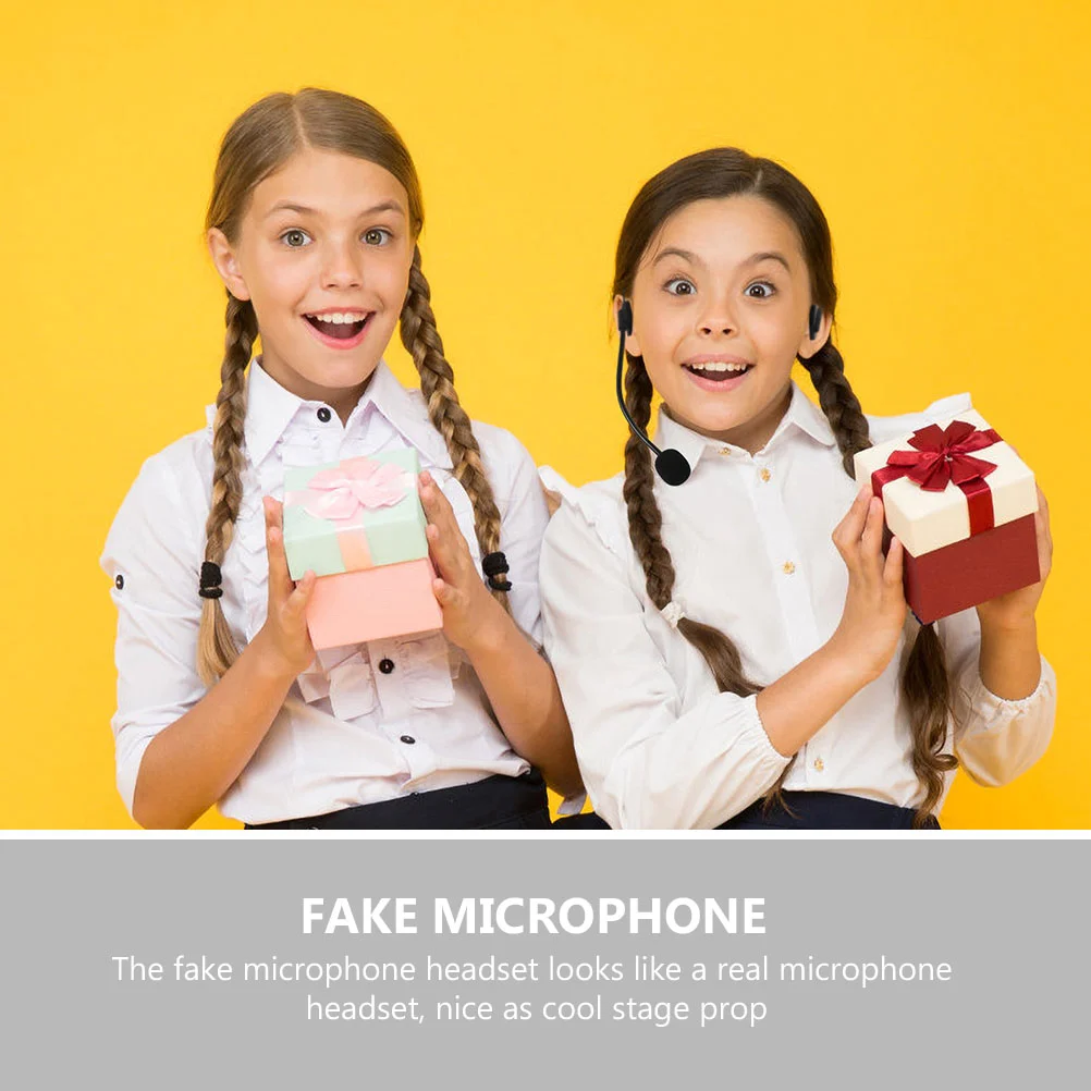 3 шт. поддельные реквизиты для наушников игрушечная гарнитура микрофон пения