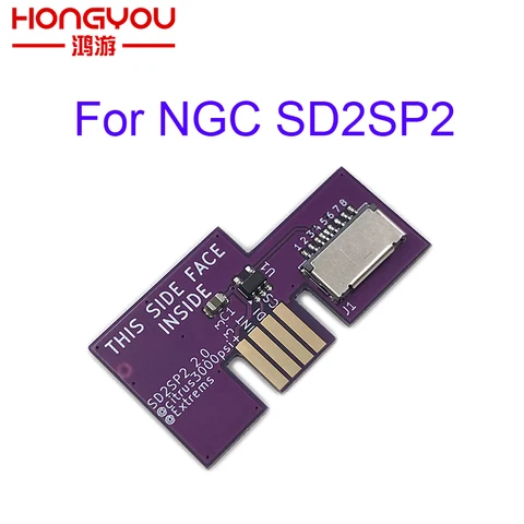 2,0 Versi для Sd2sp2, сменный адаптер для карт, устройство чтения карт для NGC SD2SP2, SDLoad GameCube, последовательный порт 2, плавный FMV, низкое использование процессора