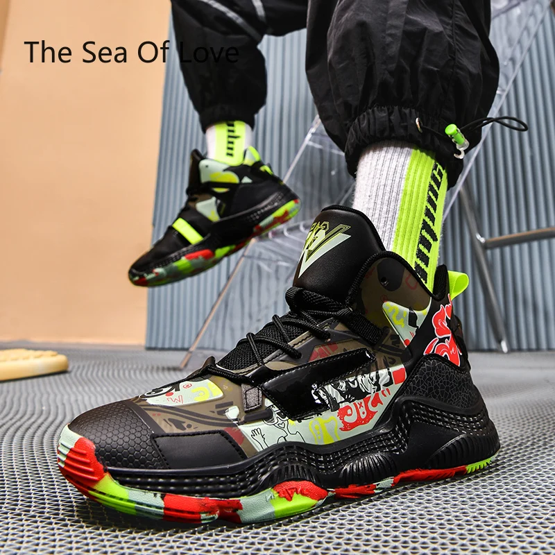 

2022 Men's Basketball Shoes Women Cushioning Wearable Sports Shoe Training Athletic Basketball Sneakers Size 36-45