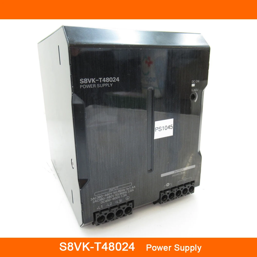 

New S8VK-T48024 DC24V 20A OUTPUT Rail Type Switching Power Supply High Quality Fast Ship