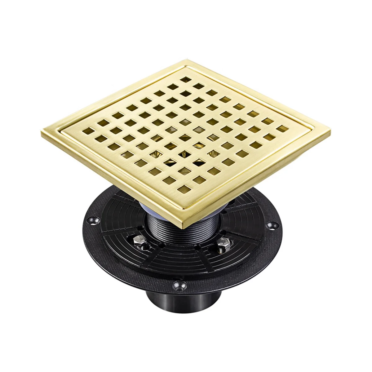 

Сток в полу из нержавеющей стали квадратная сетка, невидимый дезодорант, слив пола, 6 дюймов, черный Слив для душа, съемный