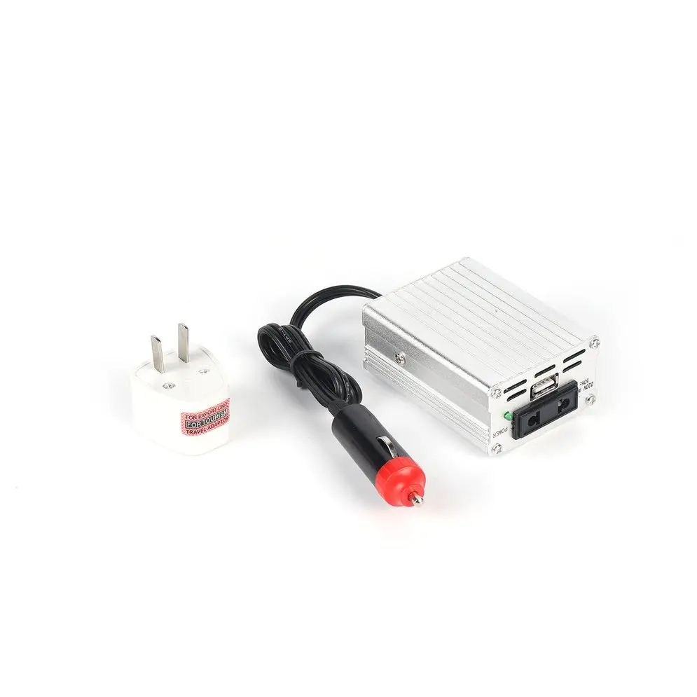 

Портативный автомобильный инвертор напряжения 12 В постоянного тока в переменный ток 110 В/220 В практичный Преобразователь мини-трансформато...