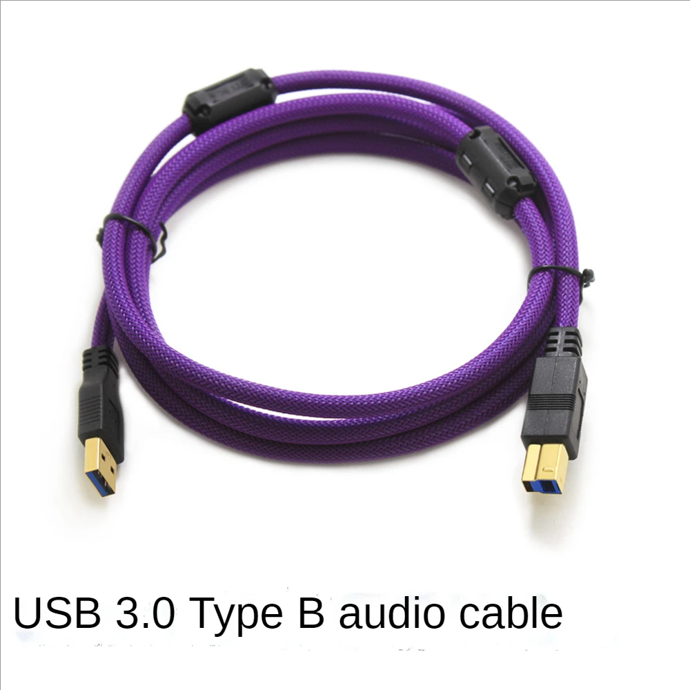 Фиолетовый USB 3 0 квадратный декодер Интерфейса Типа D Type B кабель для подключения